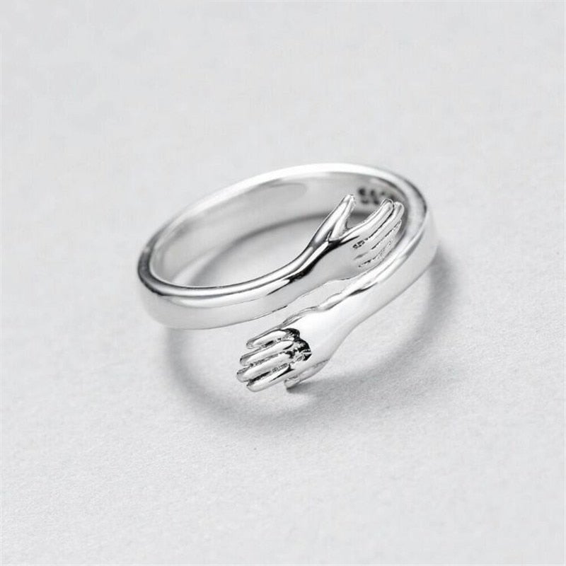 Anello Hug regolabile in argento