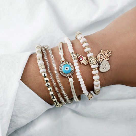 Confezione di braccialetti Hamsa 