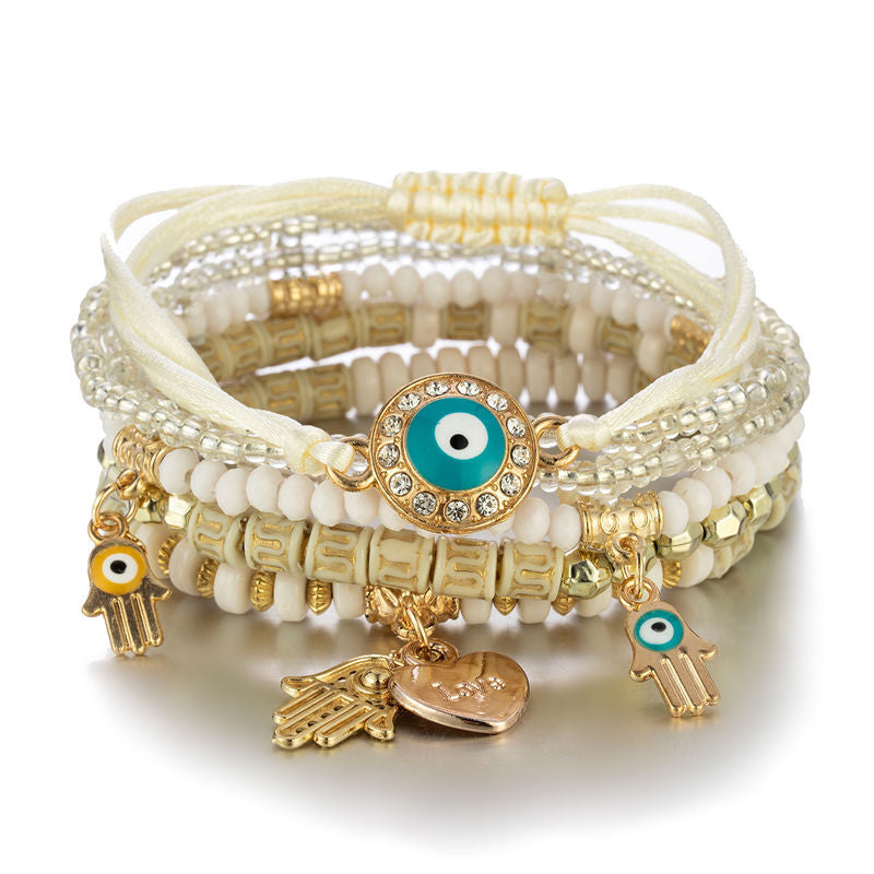 Confezione di braccialetti Hamsa 