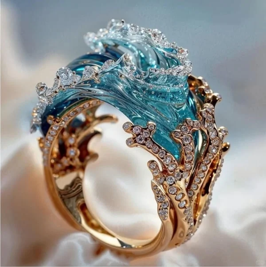 Anello Ocean's Oath | Gioielli sostenibili ispirati all'oceano