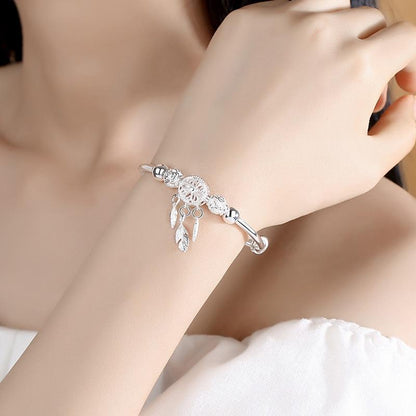 Bracciale acchiappasogni regolabile in argento 925 